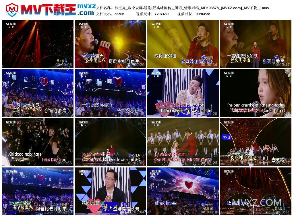 沙宝亮_欧宁安娜-送别(经典咏流传)_国语_情歌对唱_MD103678